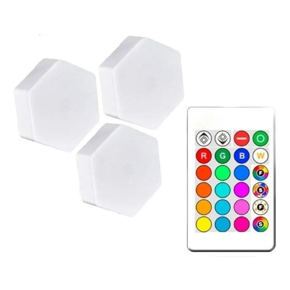 Lâmpada de parede hexagonal ITM1340 com sensor tátil