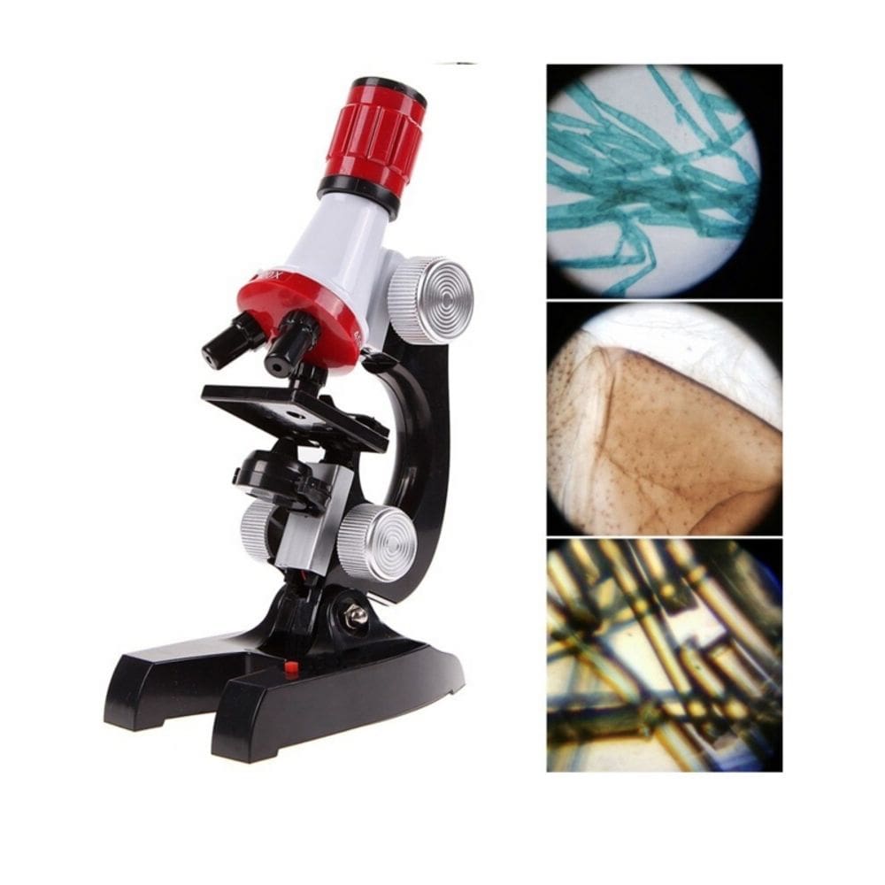 Kit científico de microscópio: brinquedo educativo para crianças