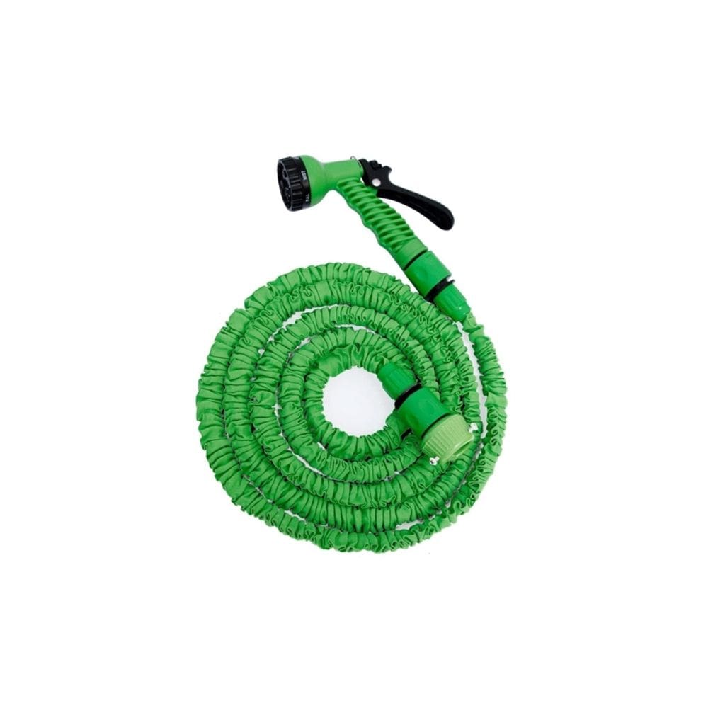 Mangueira de jardim retrátil verde 45m com chave de conector