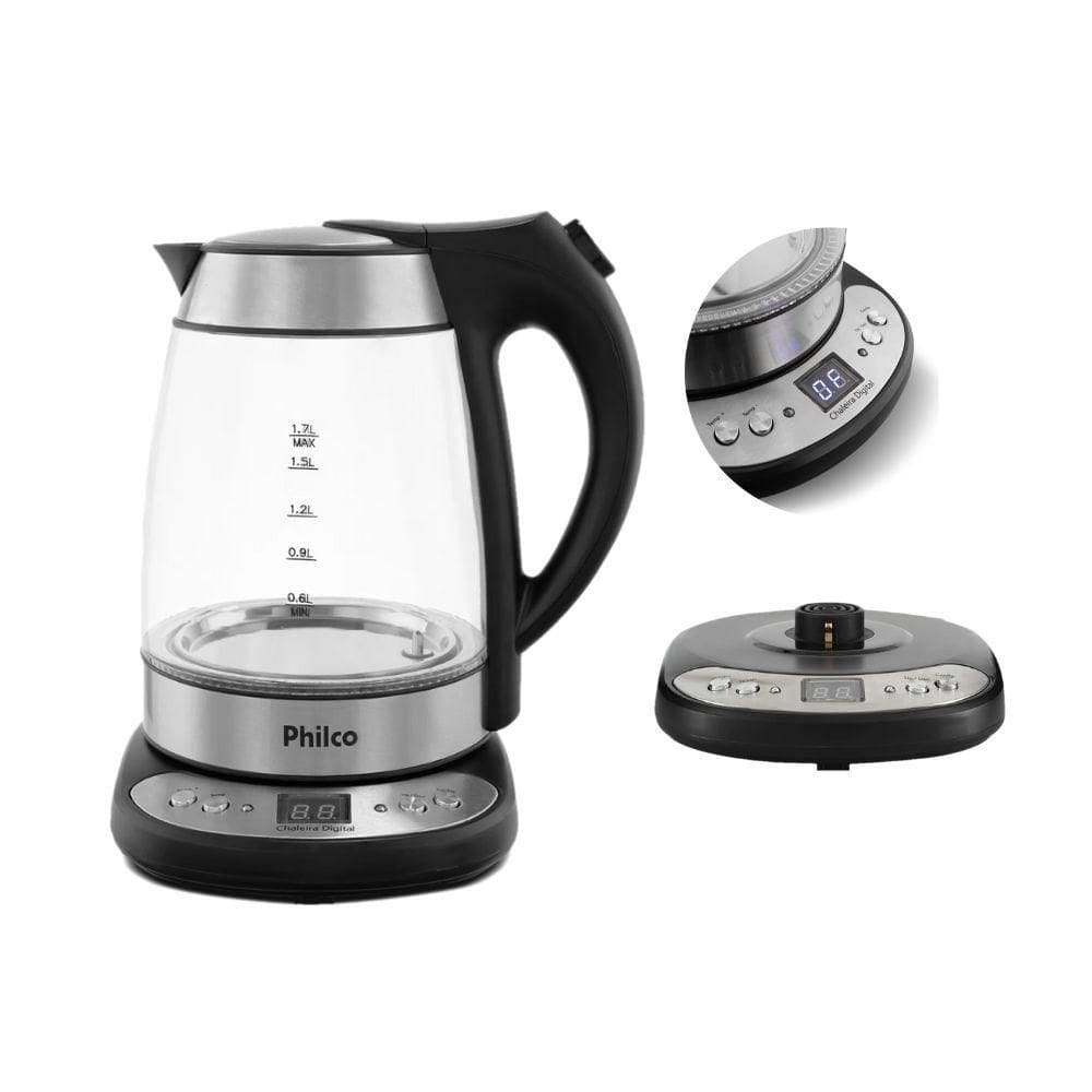 Chaleira Elétrica Digital Glass 1,7L PCHD Philco 110V