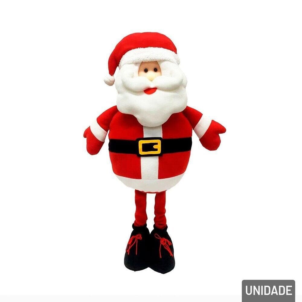 Enfeite Natalino Papai Noel Vermelho 75cm - Tudo em Caixa