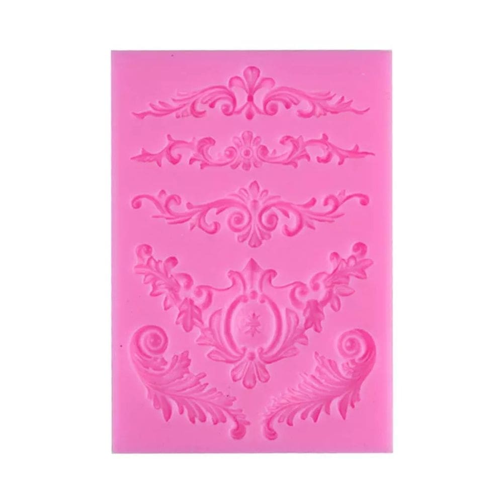 Pastelaria arabesca em molde de silicone