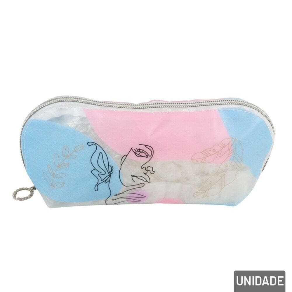 Necessaire de PVC 20cm Transparente - Tudo em Caixa