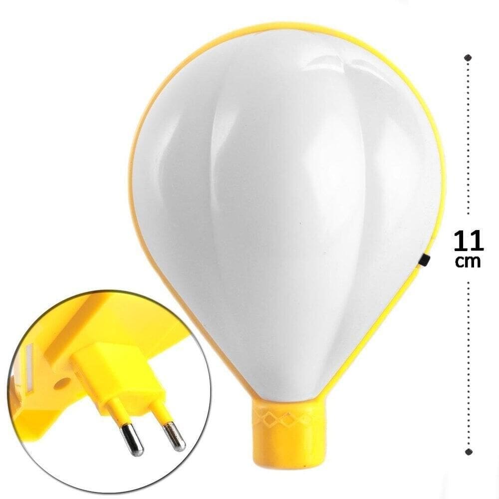 Luminária de Tomada Bivolt Balão Color - Tudo em Caixa