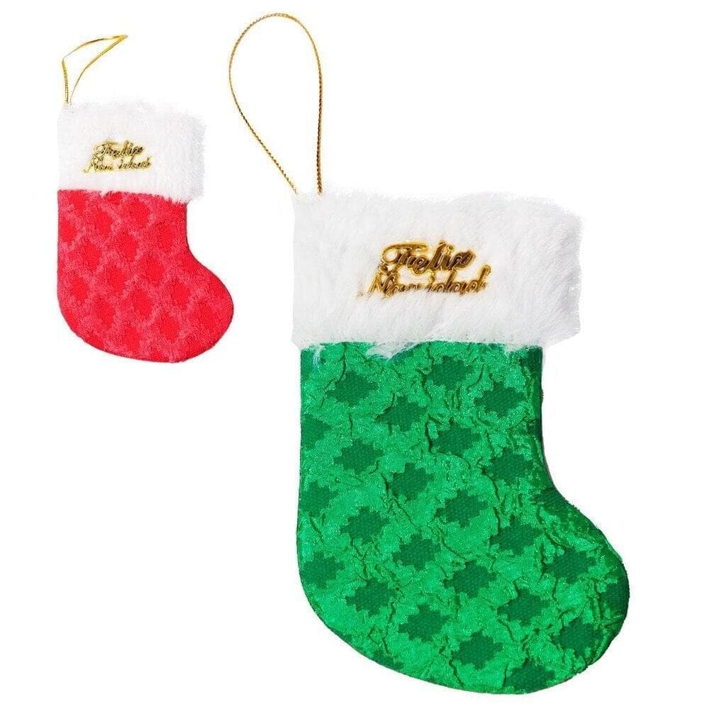 Pendente Bota de Pelúcia 12cm Natal - Tudo em Caixa