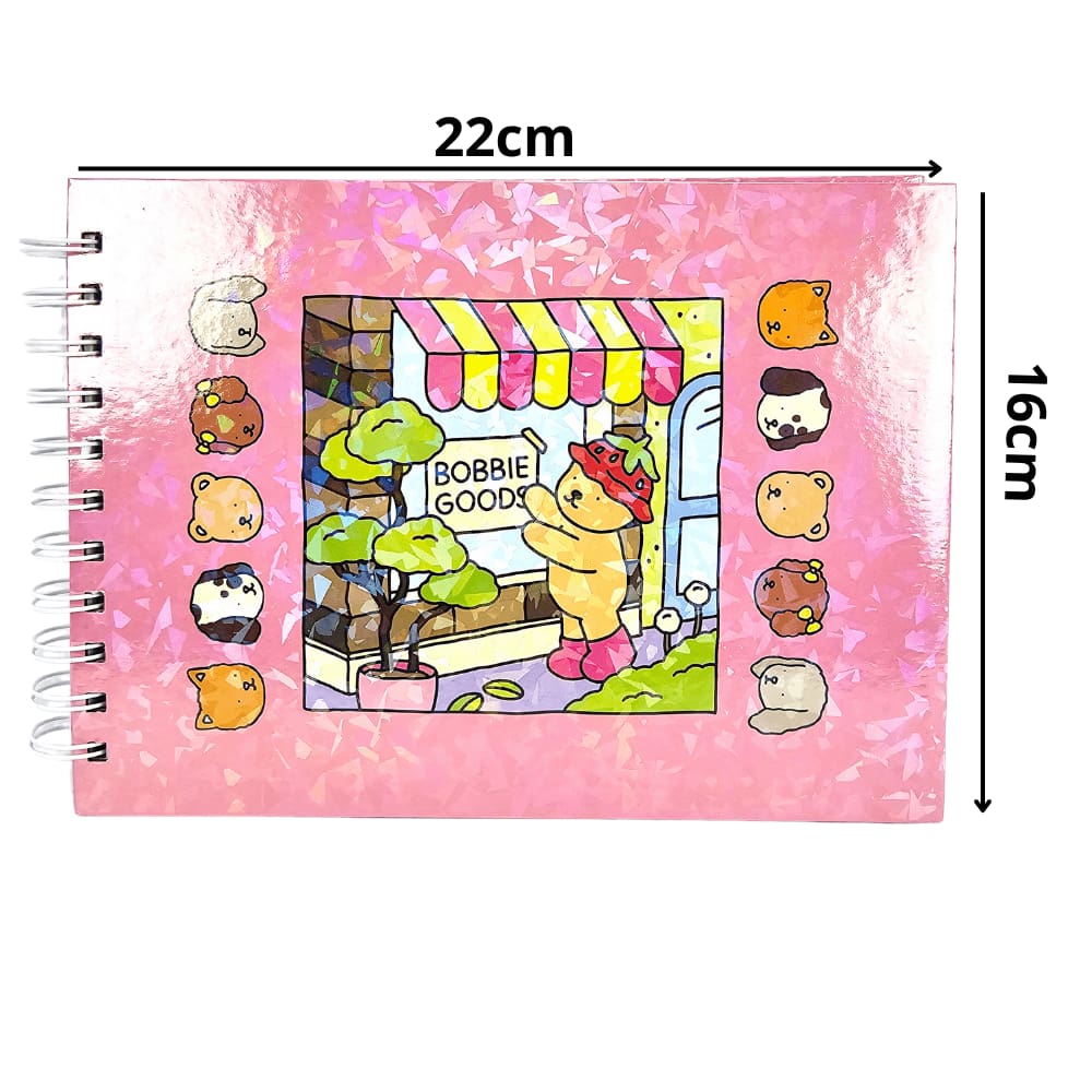 Caderno Bobbie Good Capa Dura com Brilho - Tudo em Caixa