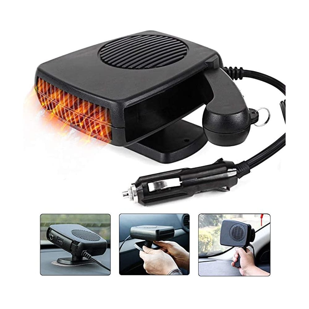 Aquecedor de carro 12V 200W com ventilador automático portátil com interruptor quente/frio