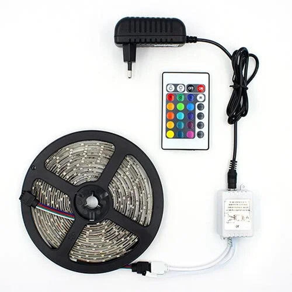 Fita de LED Diversas Cores Com Fonte - Tudo em Caixa