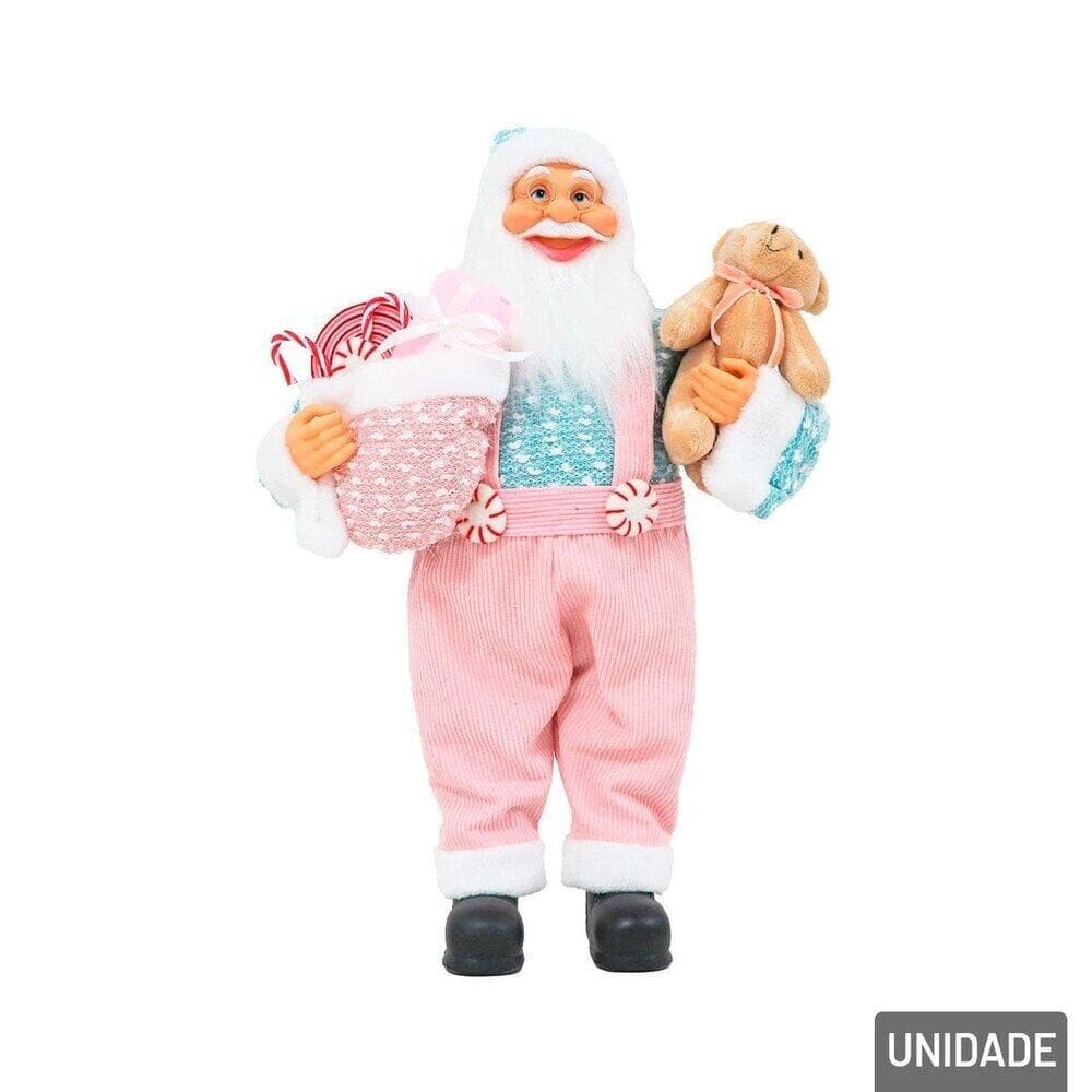 Enfeite Papai Noel Suspensório/presentes Candy Col - Tudo em Caixa