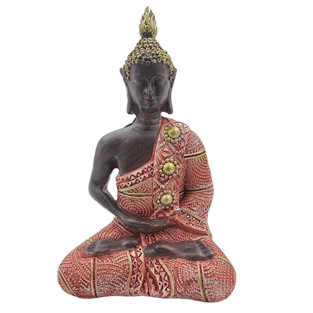 Estátua de Buda holandesa em estado de meditação 15cm Poly Res