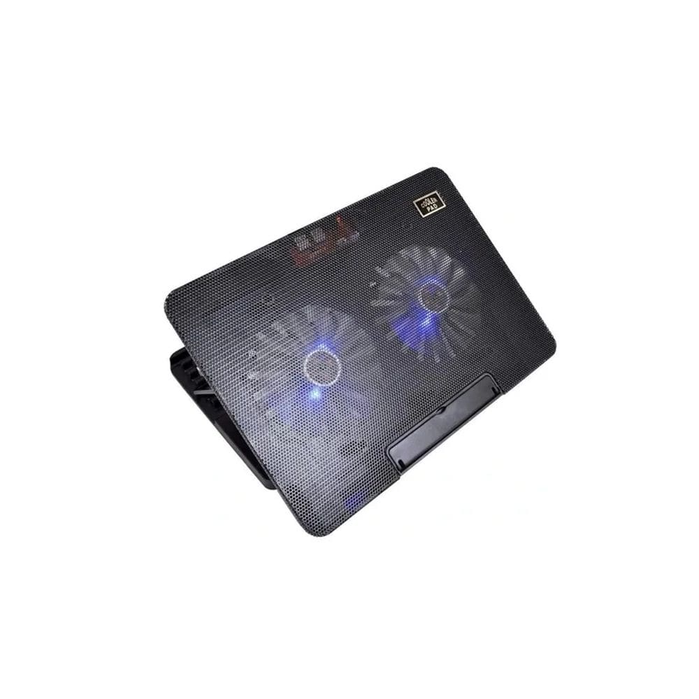 Ventilador de refrigeração de base de notebook com 2 ventiladores 30x26x3cm 1kg