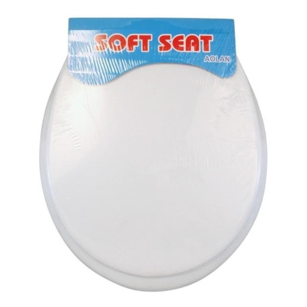 Assento Sanitário Tampa Vaso Almofadado Super Macio Universal Todos Os Modelos De Privada Banheiro Lavabo Cinza