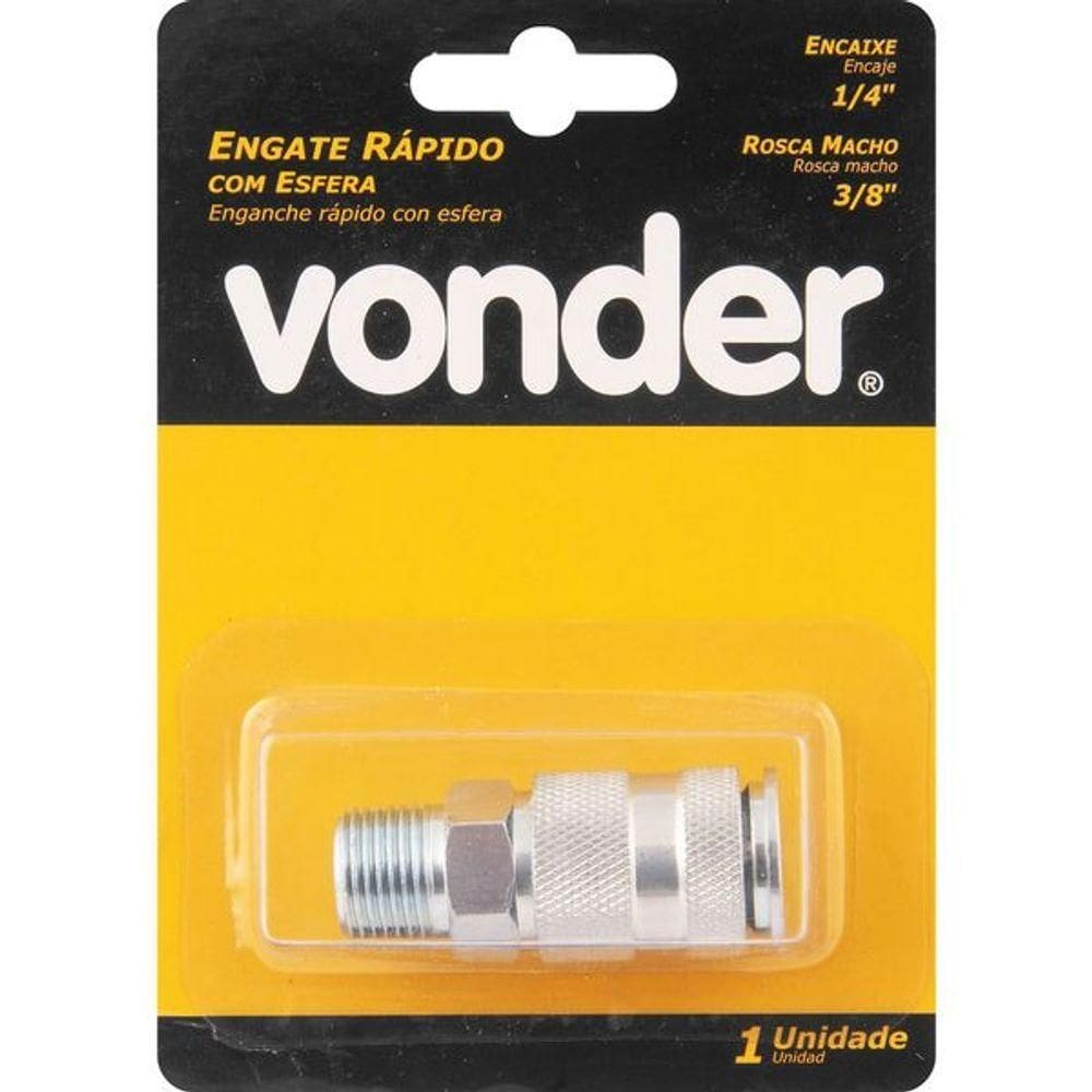 Engate Rapido Macho 1-4x3-8 Rosca Com 1 Vonder