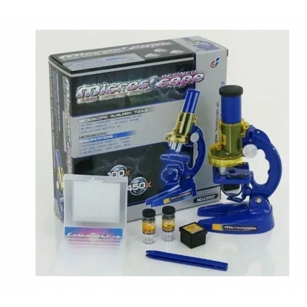 Kit de microscópio Conjunto de microscópio óptico educacional para crianças