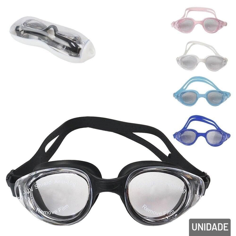 óculos de Natação Ajustável com Protetor Auricular - Tudo em Caixa
