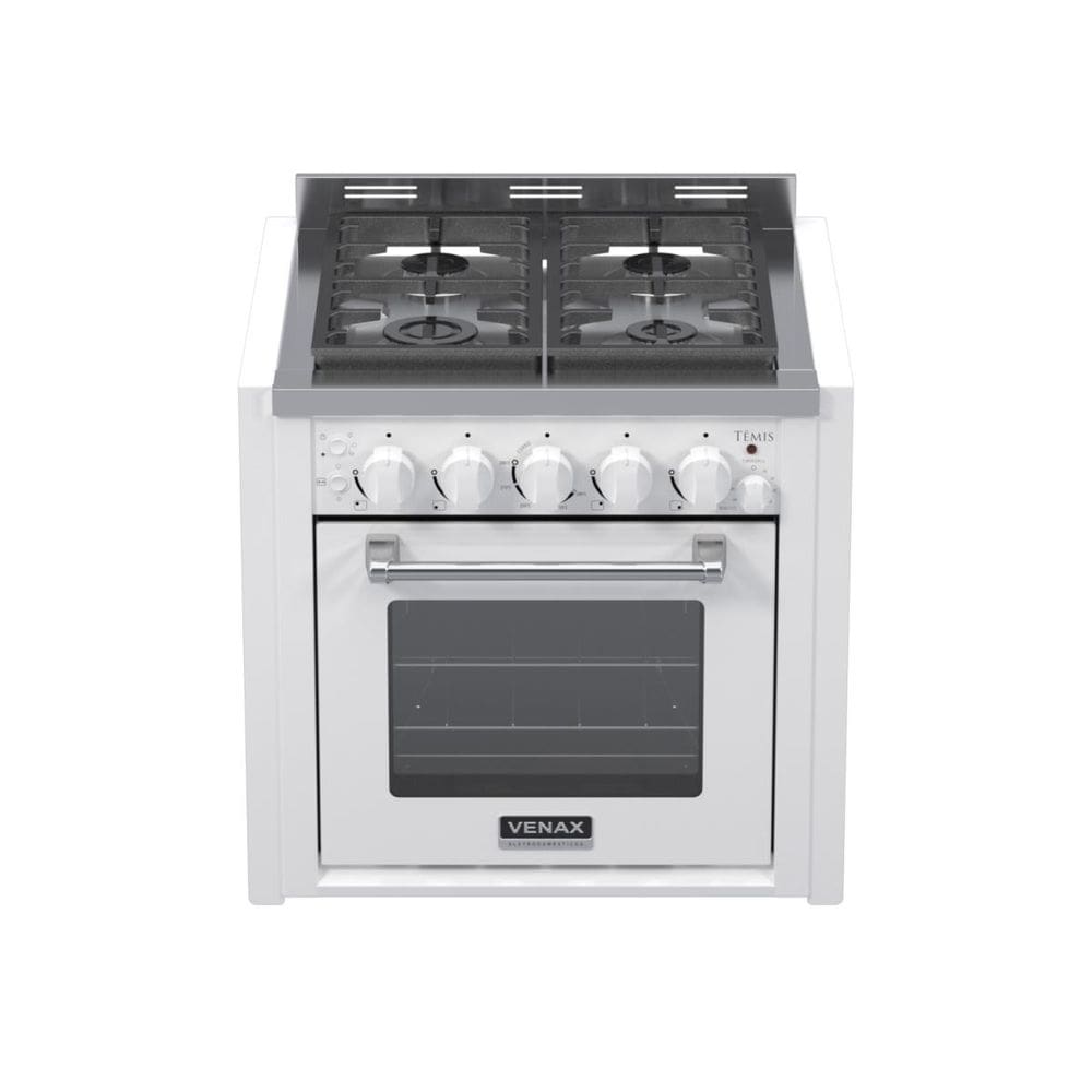 Fogao de Embutir 4 Bocas Venax Temis Branco Gas Glp
