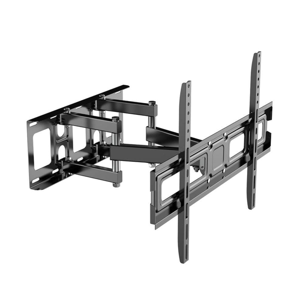 Suporte de TV de braço duplo de até 70 pés preto 50 kg 32-70 polegadas