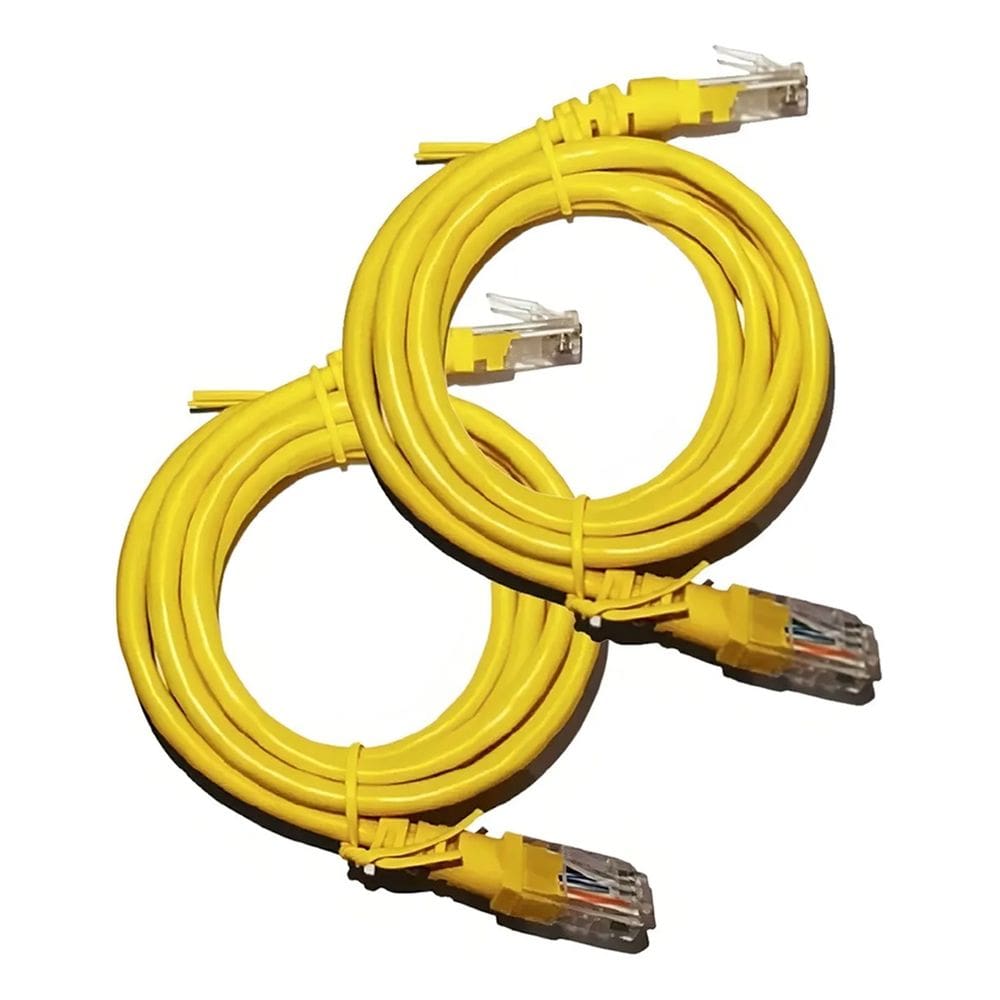 Cabo Patch Cord Rj45 Cat5-E 1,5M Am - Kit 5 Pçs Com Anatel