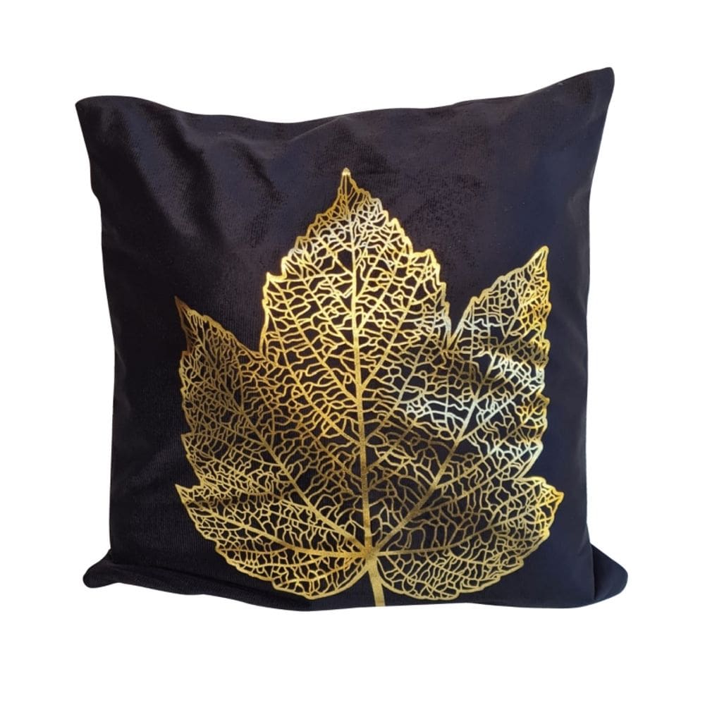 Capa de almofada Nordic Black Leaf 05