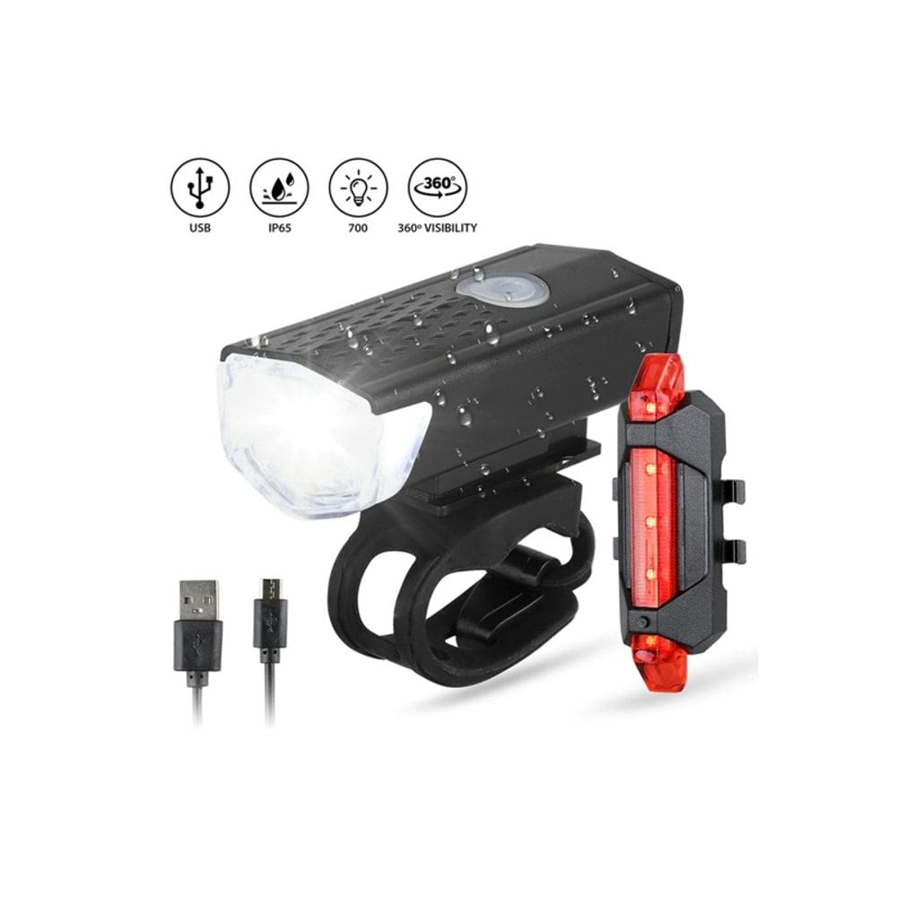 Luzes LED de bicicleta REMEX 700 Lm à prova d`água recarregáveis