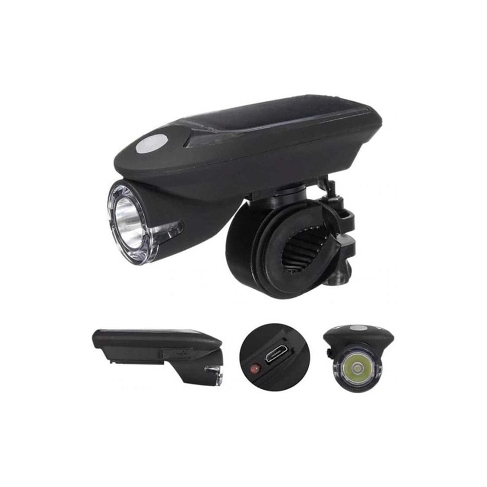 Lanterna LED, luz de carregamento solar USB para bicicleta Mastil