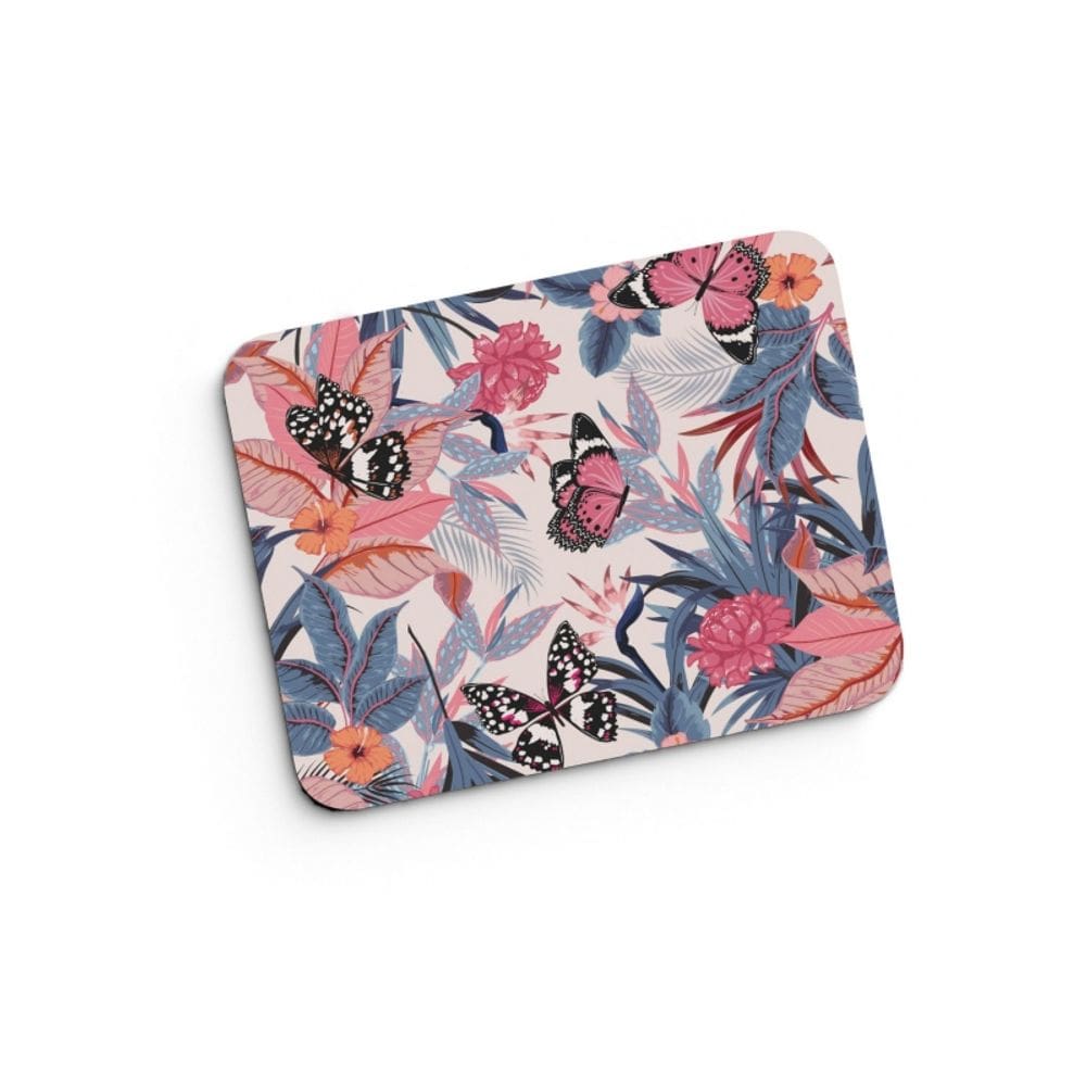 Mouse Pad ANHIZ Butterfly and Flowers Design Neoprene 24x20c