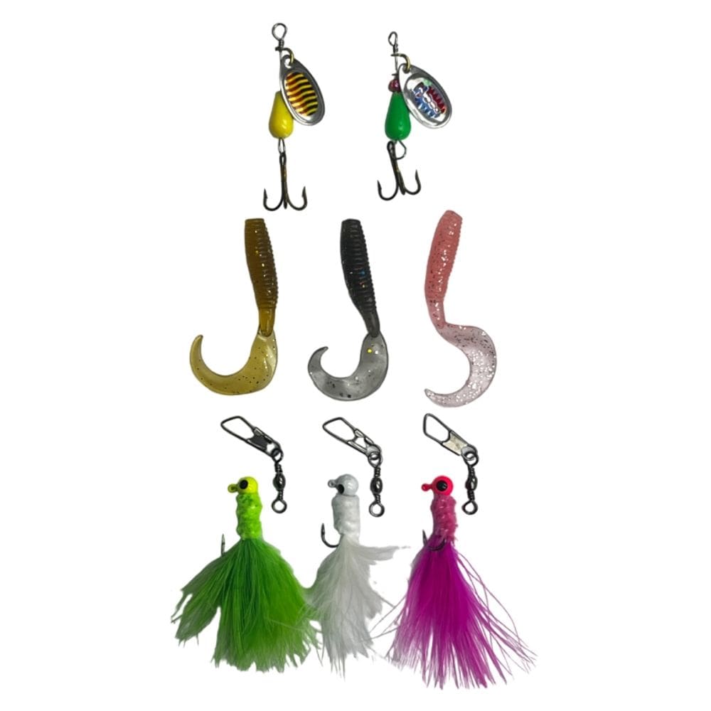 Conjunto de iscas de pesca, sortimento de moscas de pesca, 8 peças X8