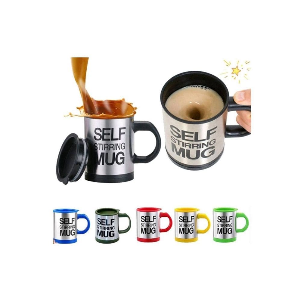 Copo de liquidificador de café com suco portátil com agitação automática vermelho