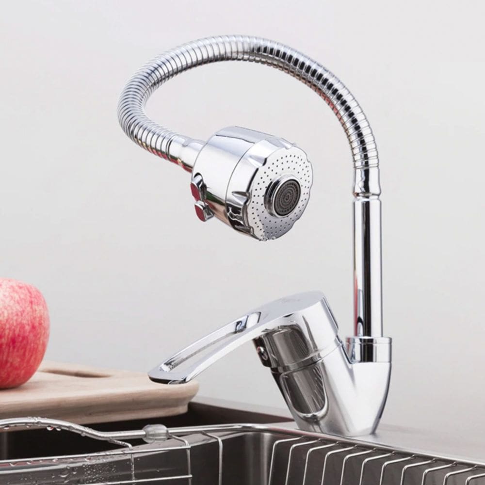 Chave de mangueira flexível para lava-louças, cozinha, cromada 48 cm