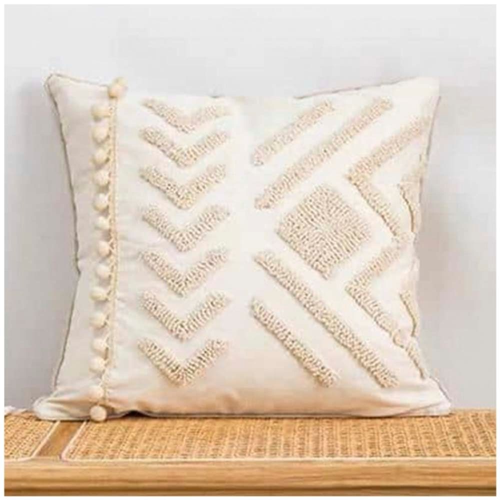 Pacote de capas de almofada Boho Design 45x45cm de algodão feito à mão