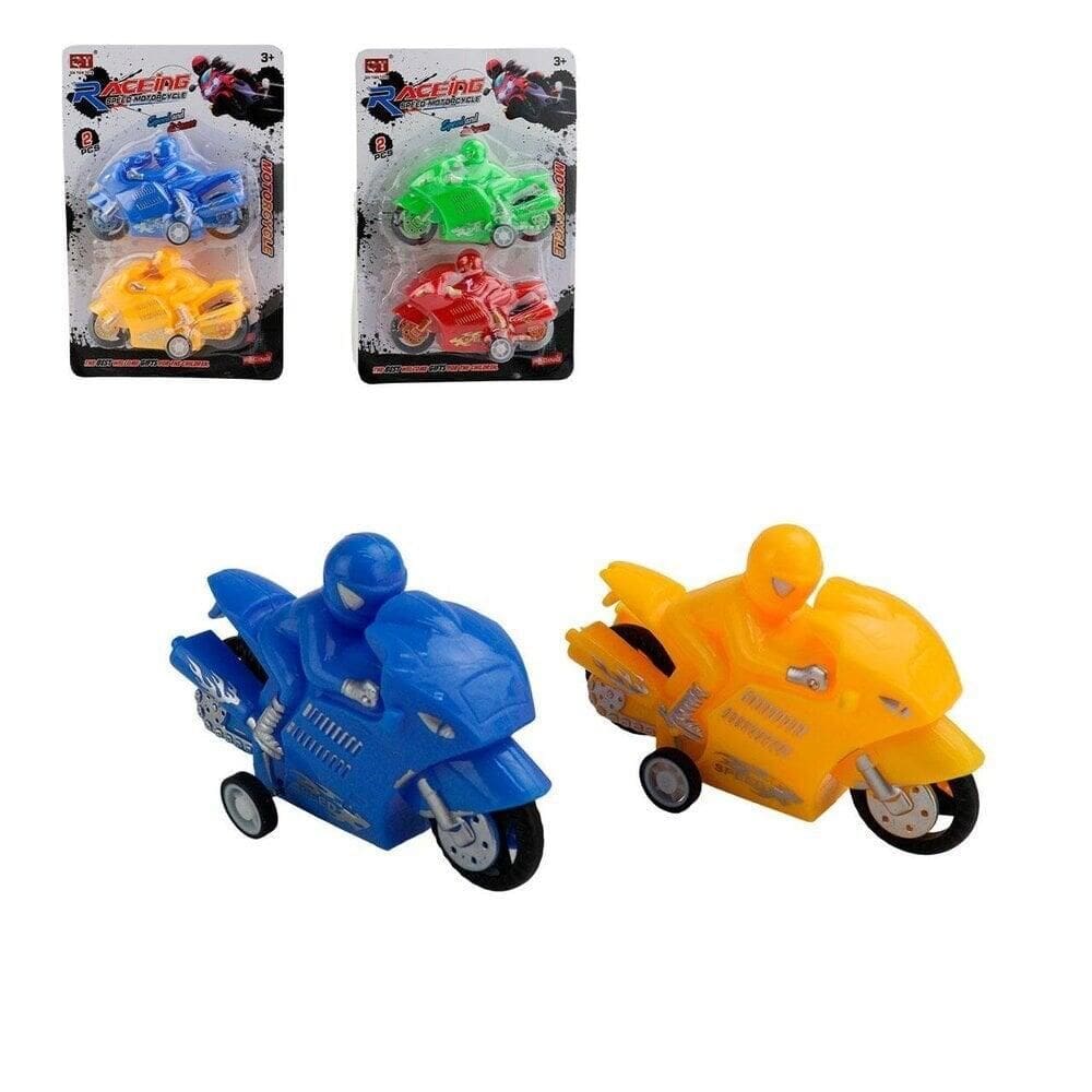 Moto de Fricção 2 Peças Racing Speed Color - Tudo em Caixa