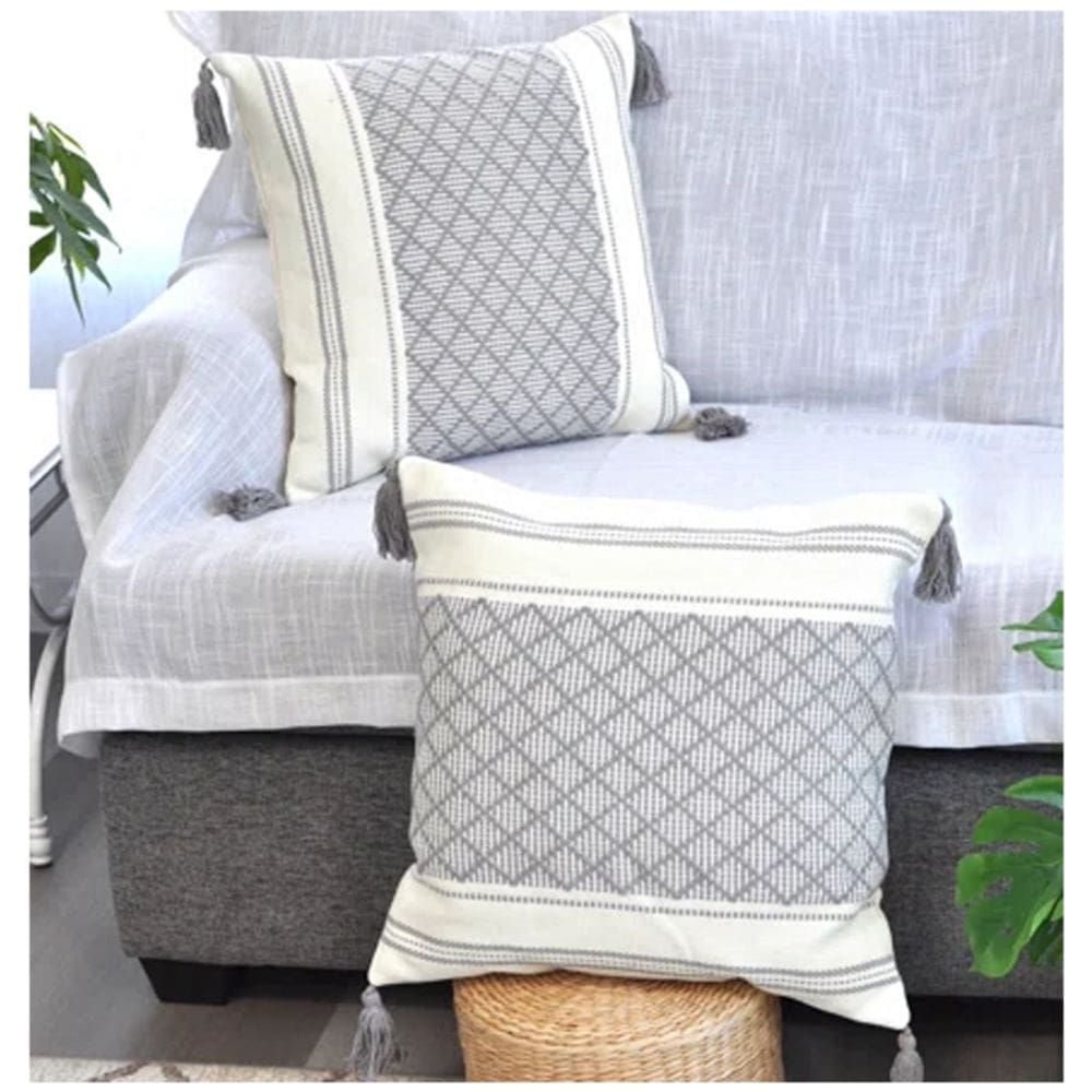 Pacote de capas de almofada de 2 peças Nordico Grey 45x45cm