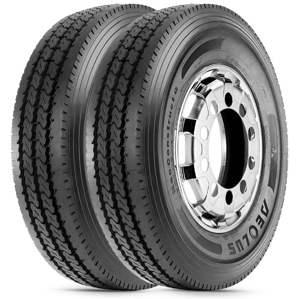 2 Pneu 295/80R22.5 Aeolus Neo Contruct G 152/148L Liso/Rod