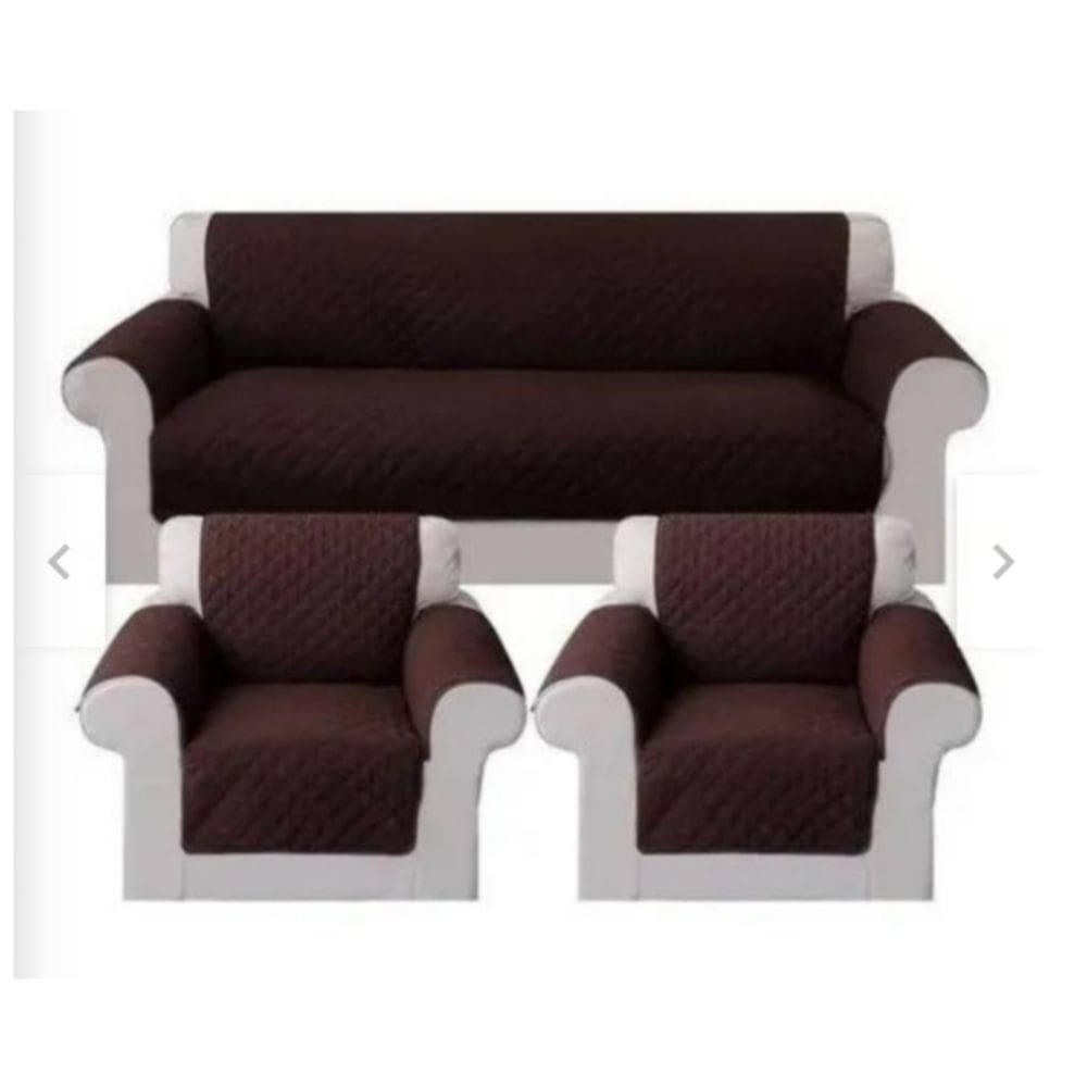 Pacote de capa de sofá de 3 lugares mais 1 assento x 2 poliéster antiderrame