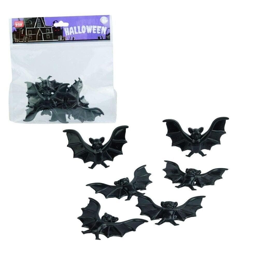 Enfeite Halloween Morcego de Plástico 06 Peças - Tudo em Caixa