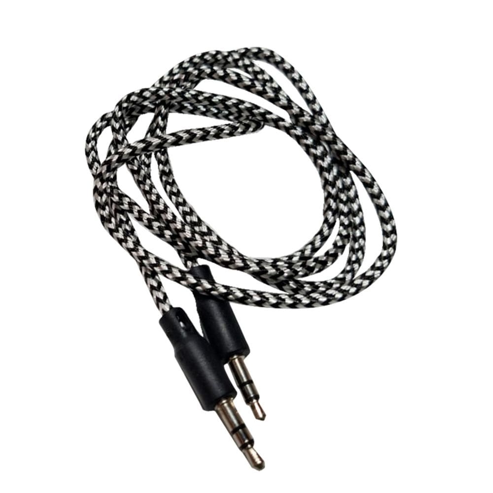 Cabo auxiliar de áudio de alta fidelidade, conector macho de 1,2 m e 3,5 mm