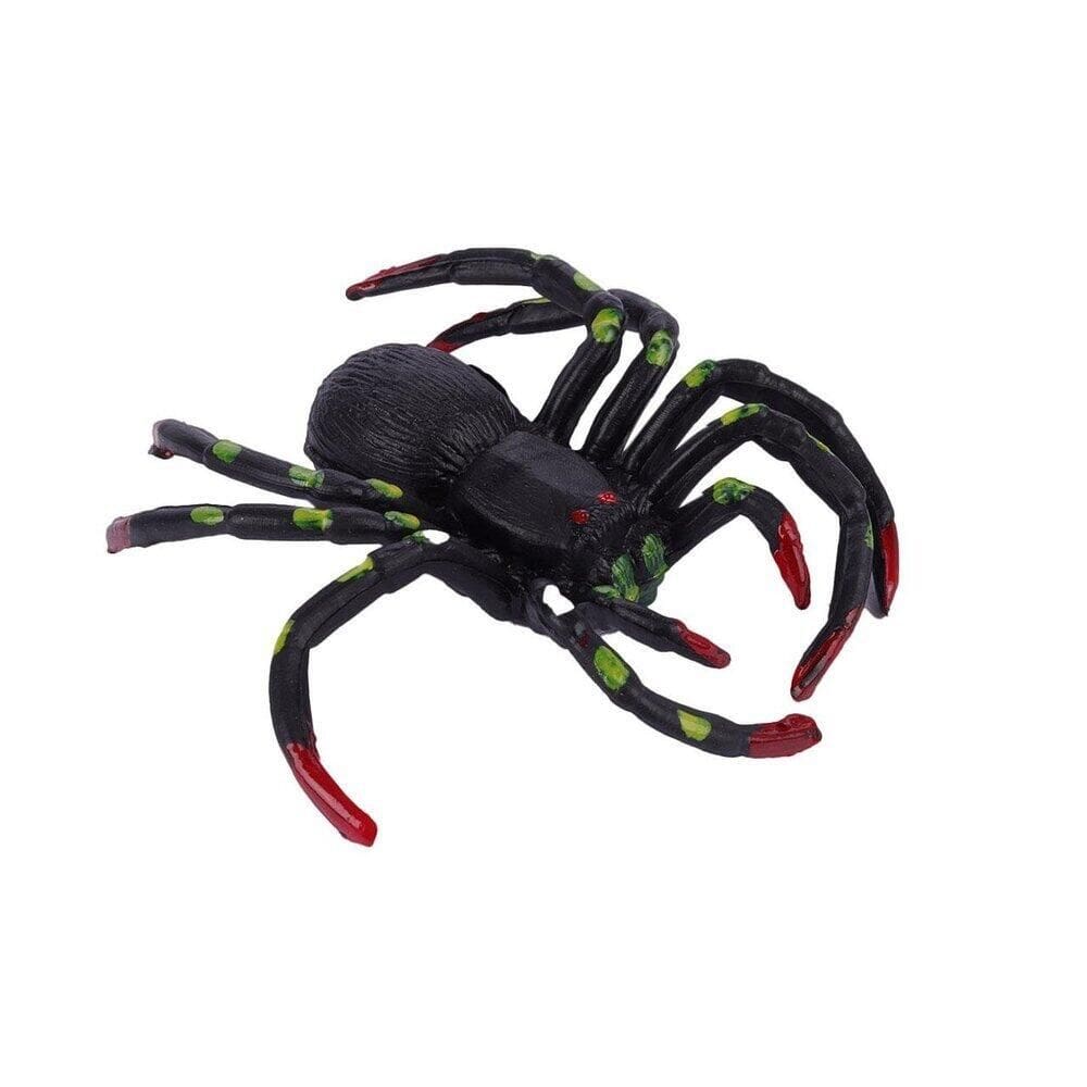 Enfeite Halloween Aranha de Plástico 8cm Colorido - Tudo em Caixa