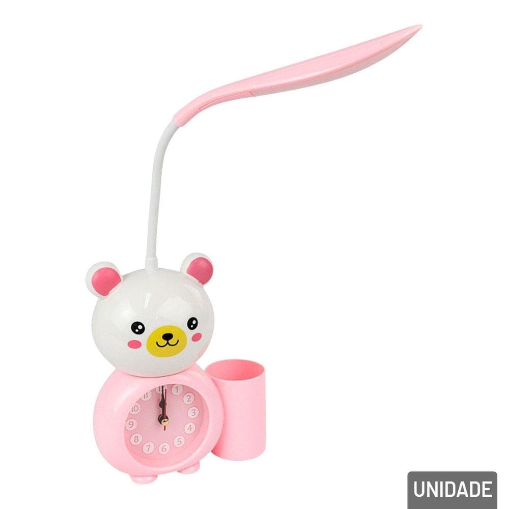 Luminária de Mesa 45cm EM LED com Despertador - Tudo em Caixa