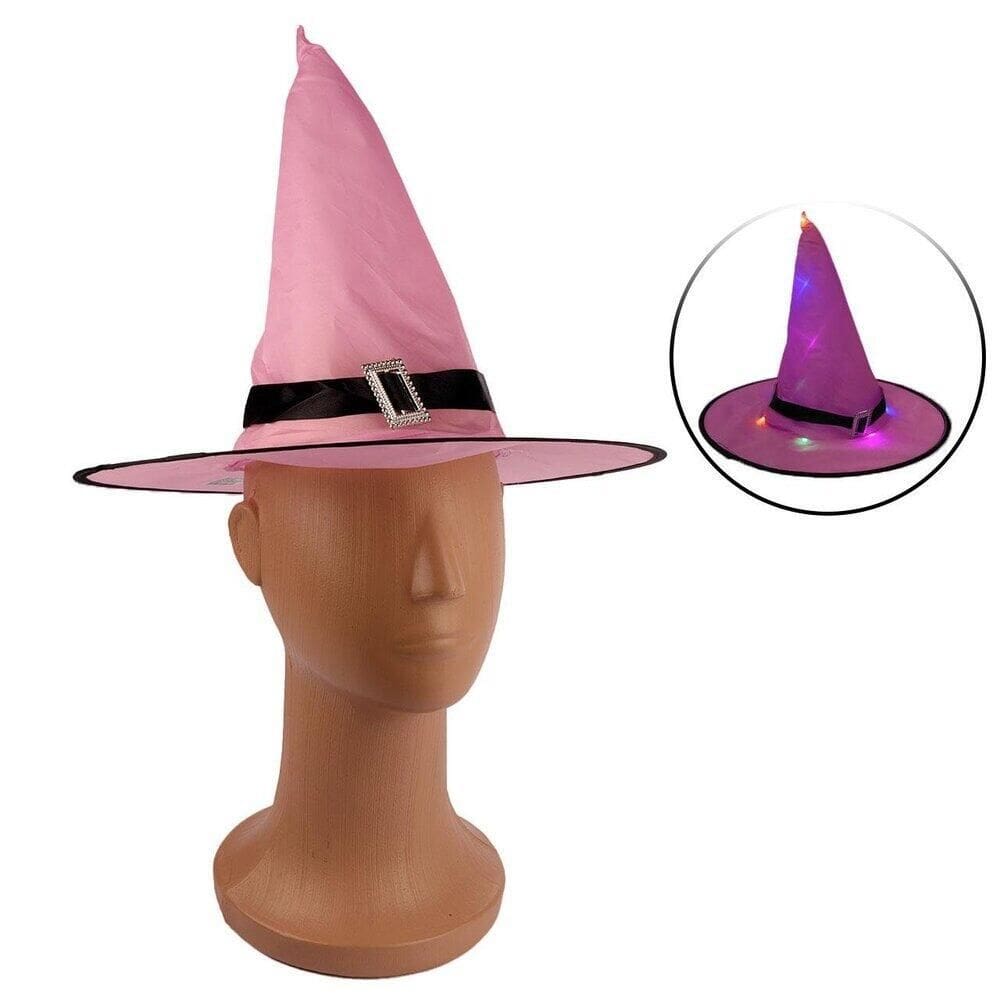 Chapéu de Bruxa Halloween com LED Color - Tudo em Caixa