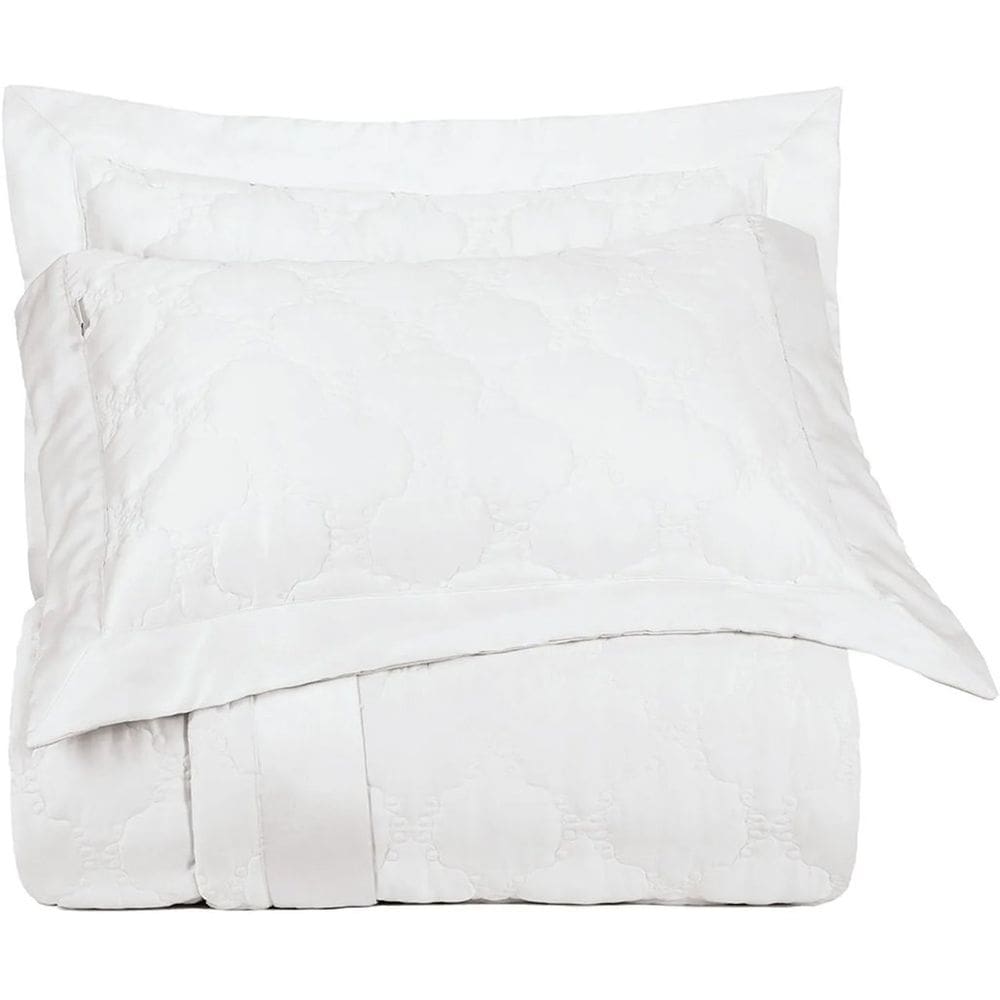 Kit Colcha3 Pçs Casal Altenburg Cetim 300 Fios Heritage 100% Algodão 230x260cm