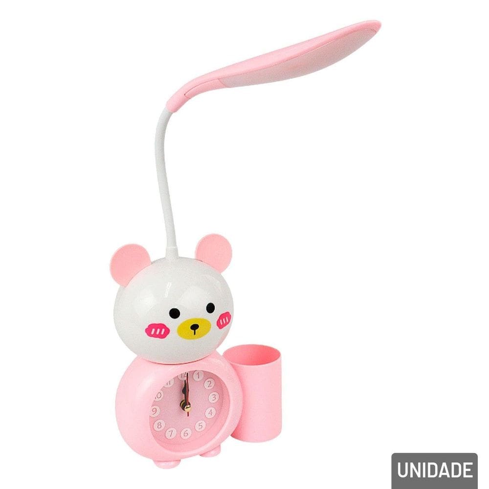 Luminária de Mesa 45cm EM LED com Despertador - Tudo em Caixa