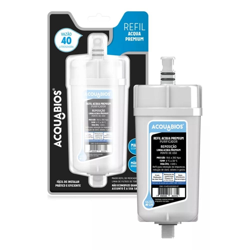Refil vela para Torneira Acqua Premium e Single Com Filtro Purificador