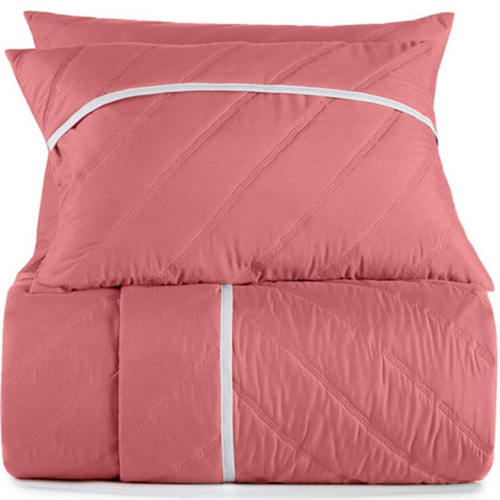 Kit Colcha 2 Pçs Solteiro Altenburg Inverse 100% Poliéster 180x240cm