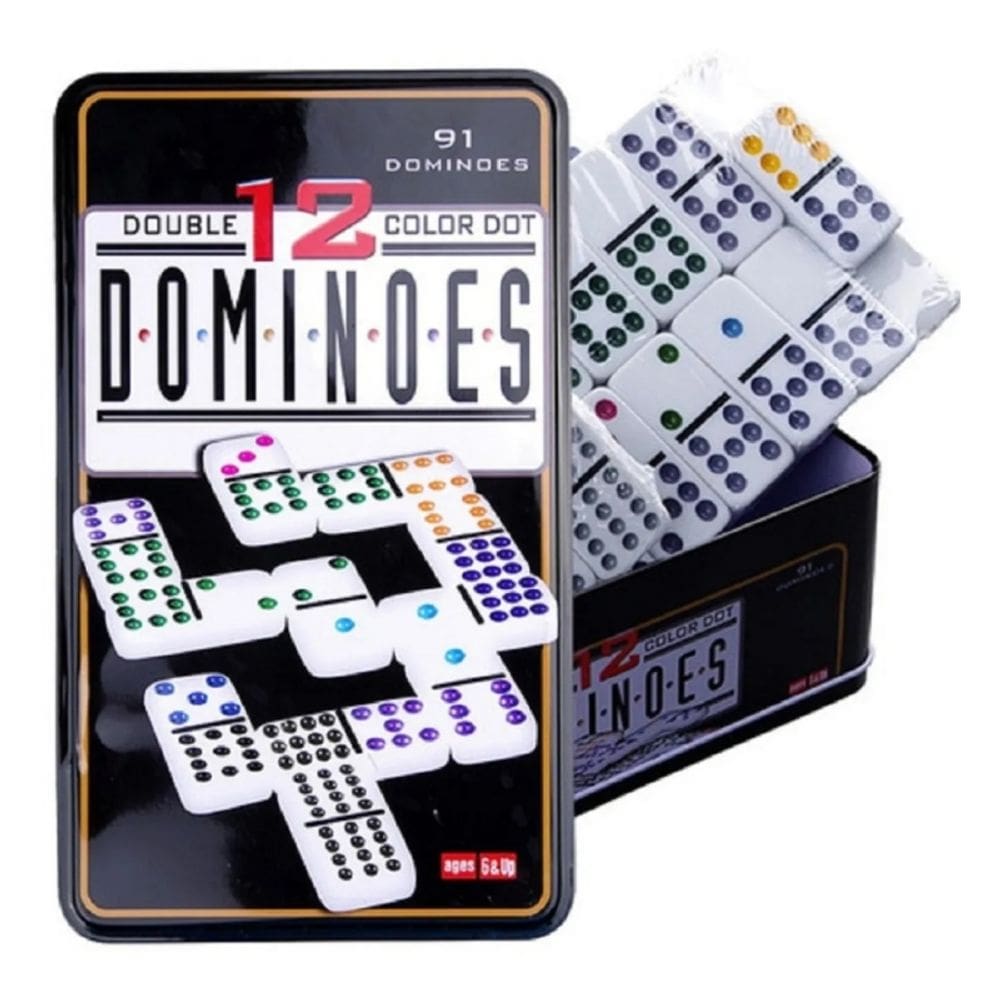 Domino Game Jogo de tabuleiro familiar de 91 peças