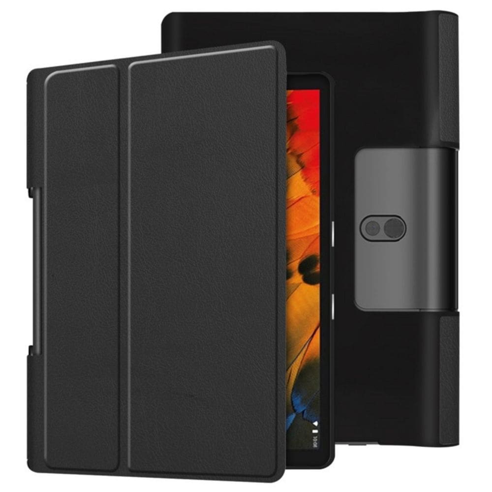Capa para tablet Lenovo Yoga 10.1 YT-X705 em couro sintético preta