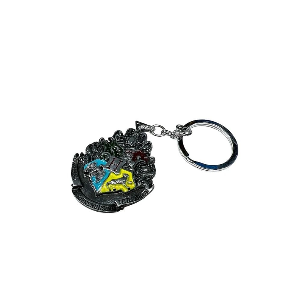 Chaveiro de metal Harry Potter Hogwarts Shield Premium