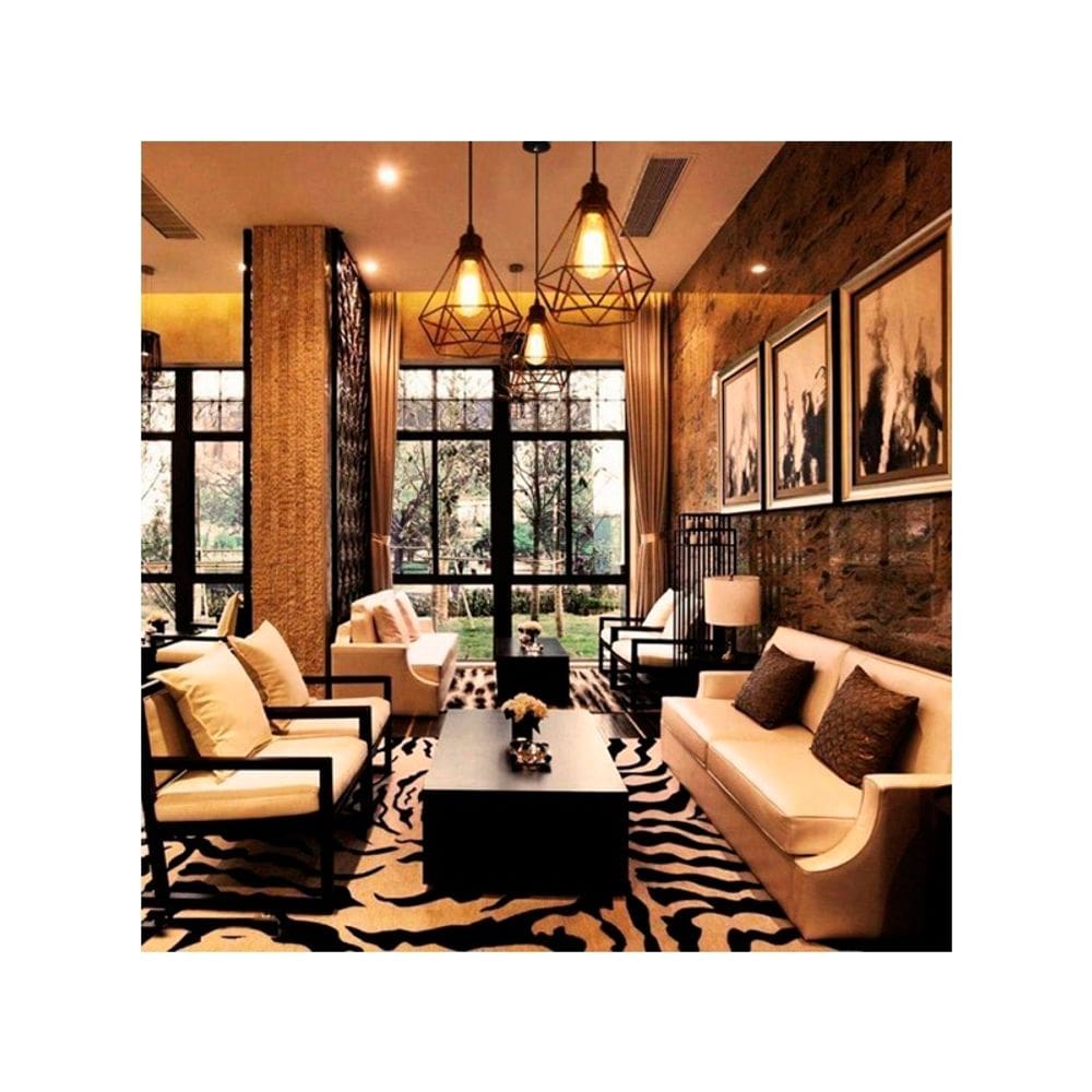 Luminária pendente Vintage Industrial Metal Vicenza com lâmpada LED