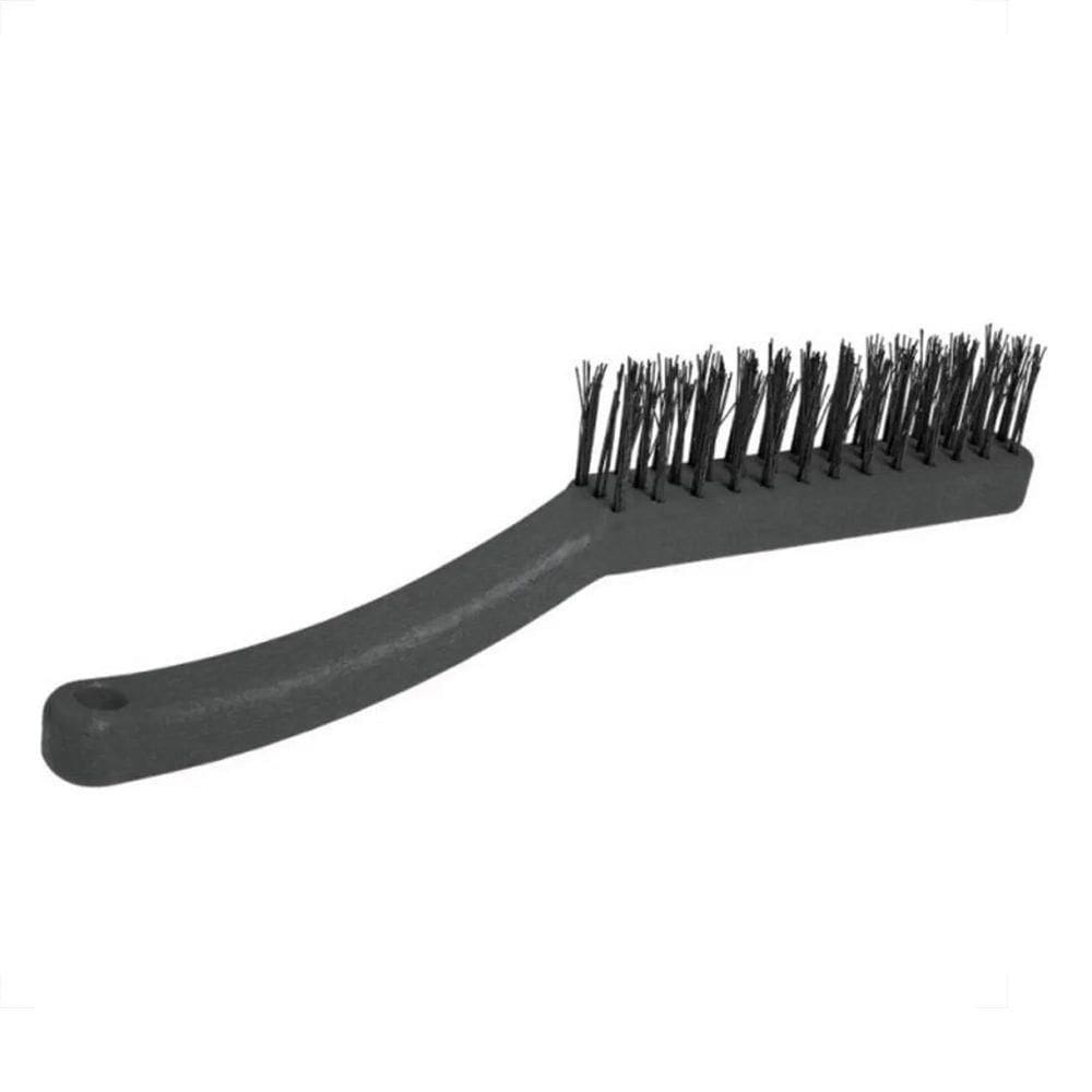 Escova De Aço 4 Fileiras Cabo Plástico - Roma