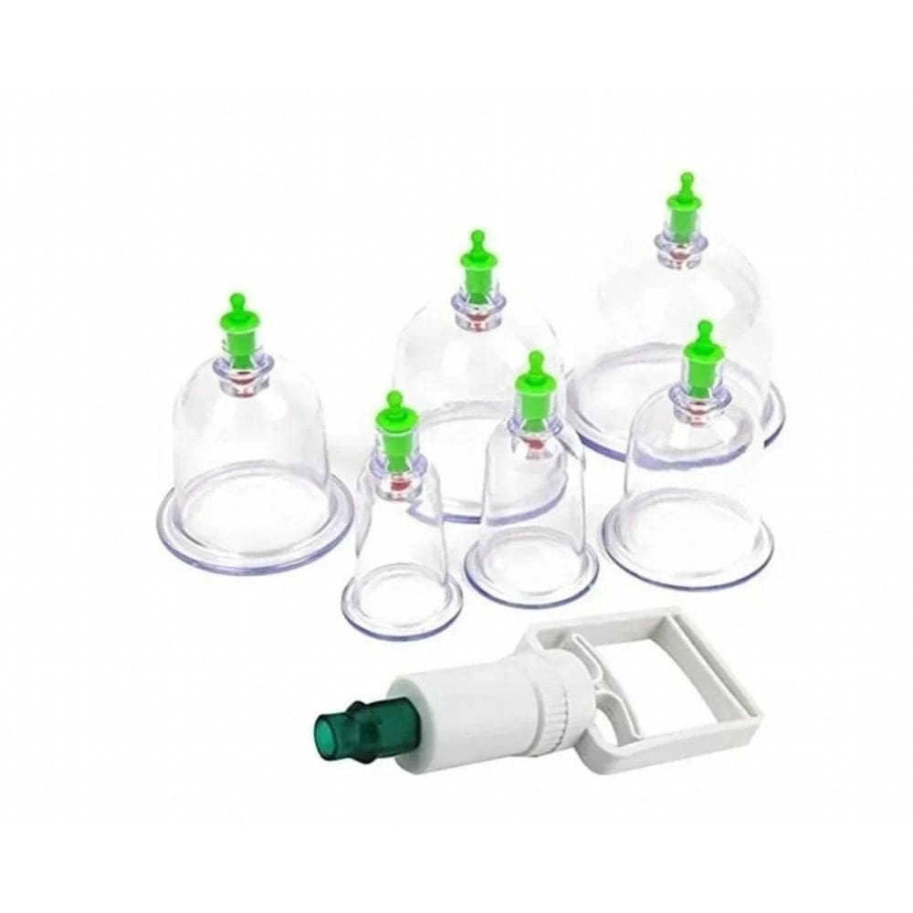 Conjunto de ventosas para massagem corporal para celulite na China, 6 xícaras