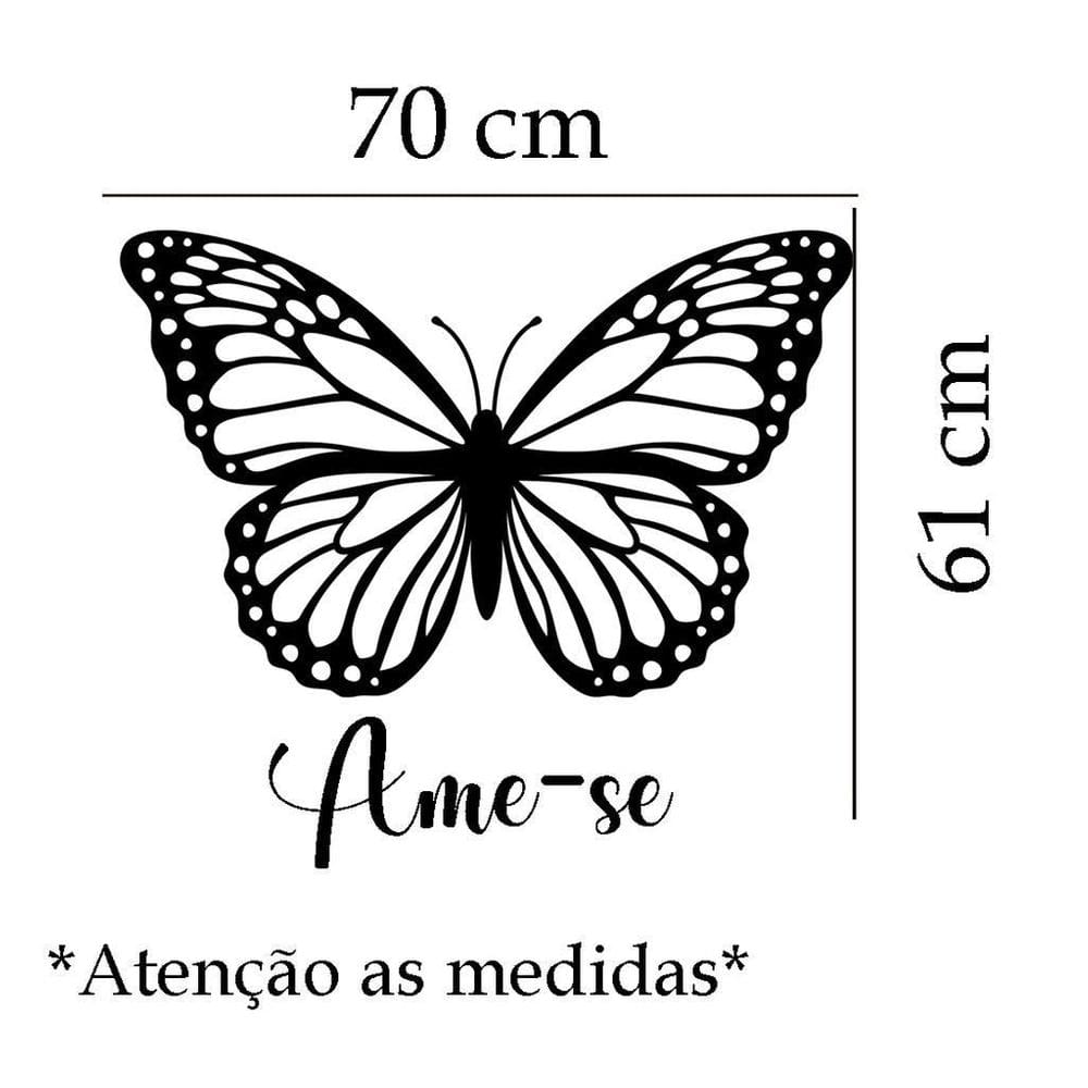 Adesivo De Parede Borboleta Ame-Se Mod01